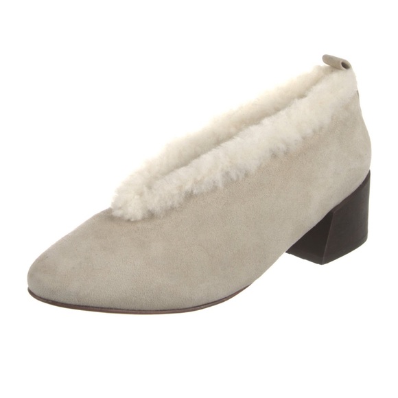 Mari Guidicelli | Limited Edition Suede & Shearling Pumps - Picture 1 of 6